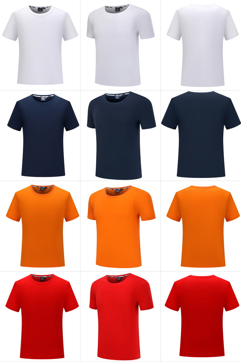 T恤衫洗水棉圓領(lǐng)班服定制文化廣告衫短袖同學(xué)聚會207